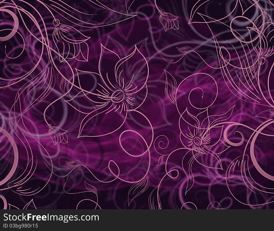 Abstract floral background