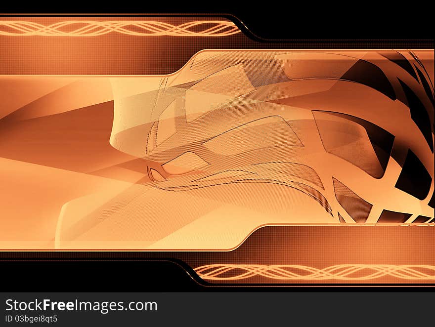 Dynamic hi-tech abstract background