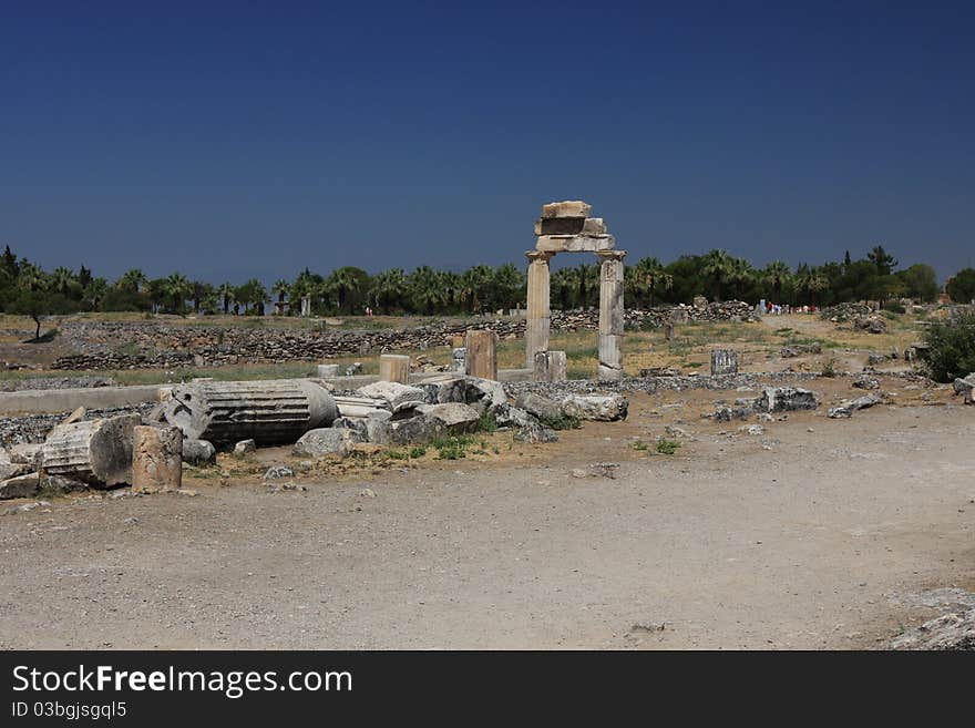 Ancient temple ruins in Turkey. Ancient temple ruins in Turkey