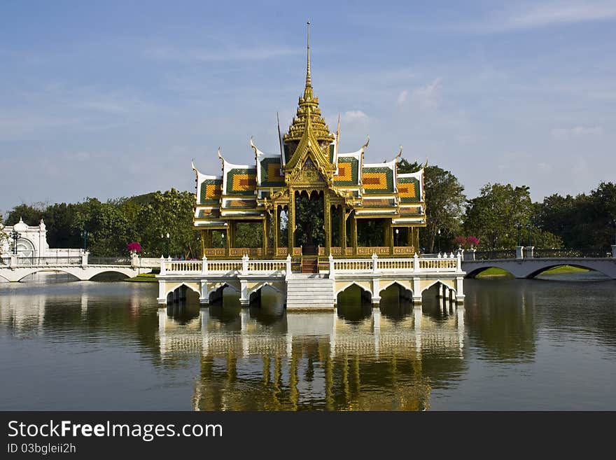 Architecture in Thai style at bang pa-in Ayutthaya. Architecture in Thai style at bang pa-in Ayutthaya