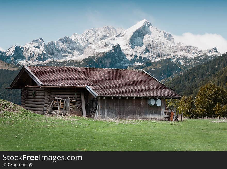 Old cabin in the mountains. Old cabin in the mountains