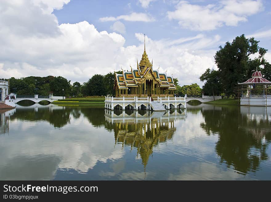 Architecture in Thai style at bang pa-in Ayutthaya. Architecture in Thai style at bang pa-in Ayutthaya