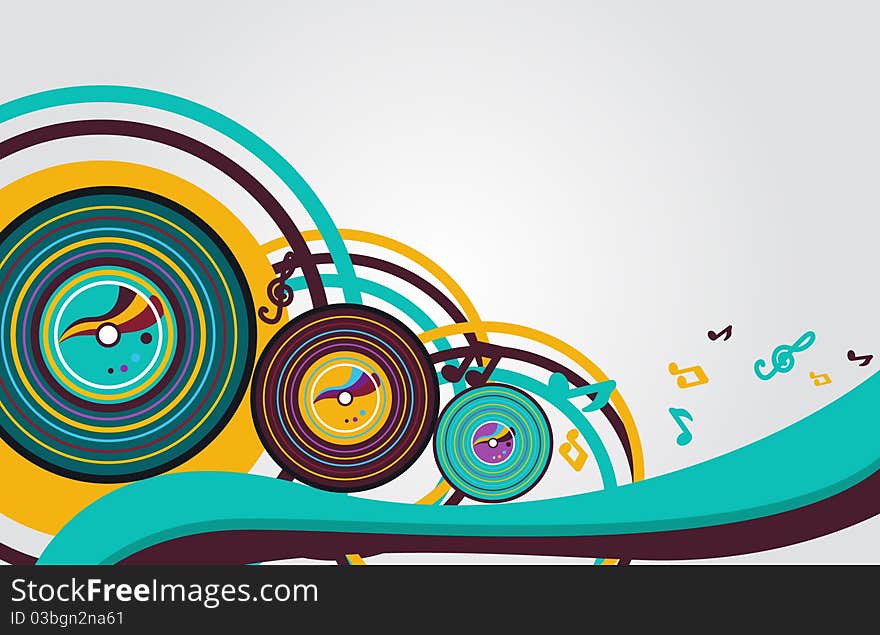 Abstract music background