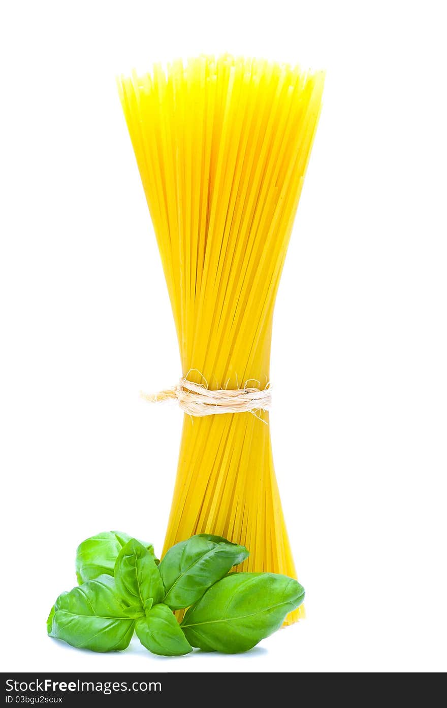 Pasta and basil