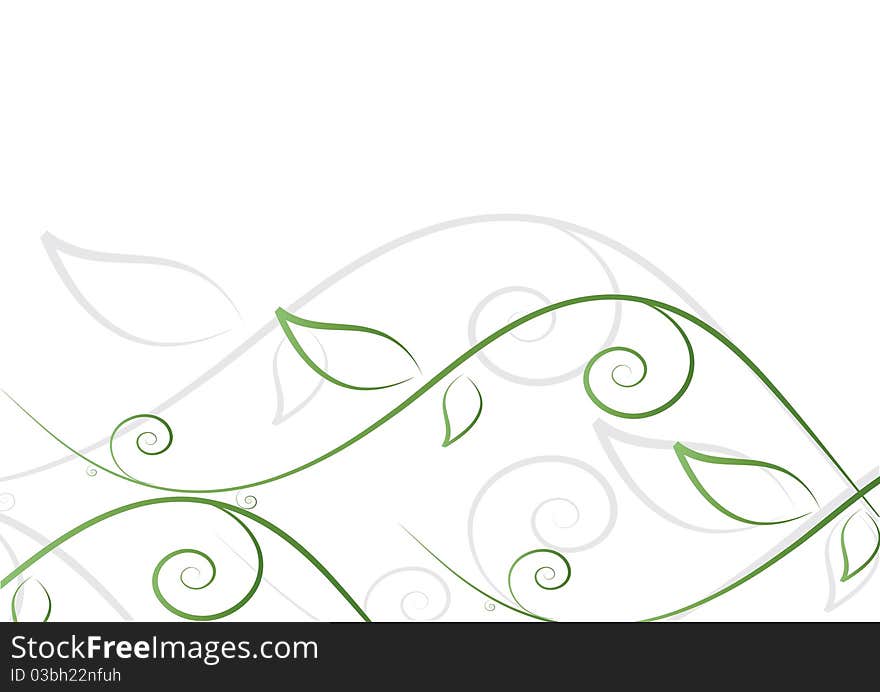 Abstract flowers background with place for your text