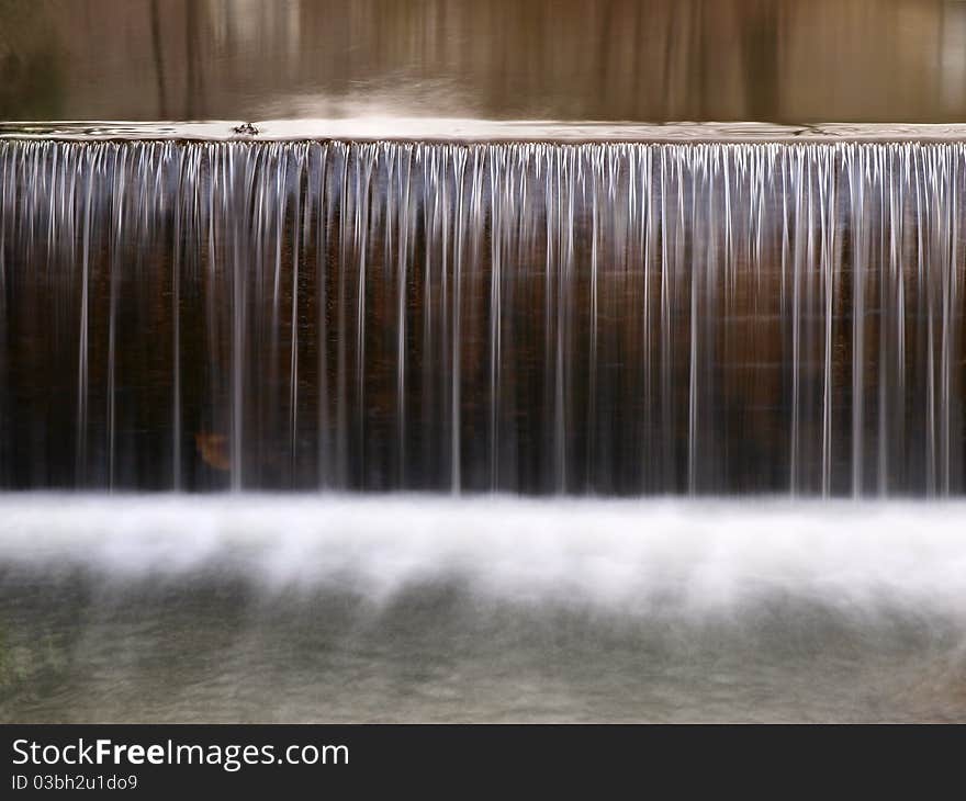 Waterfall in winter