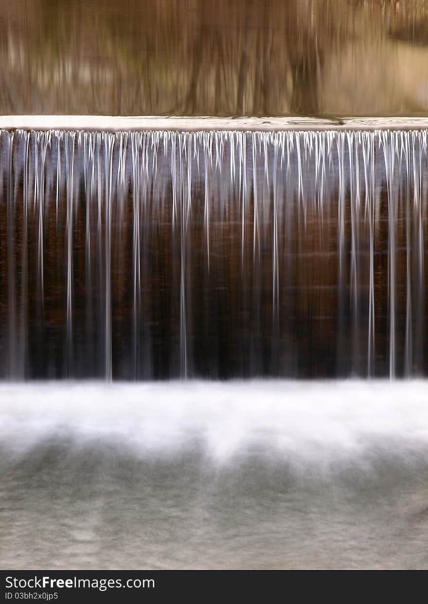 Waterfall in winter