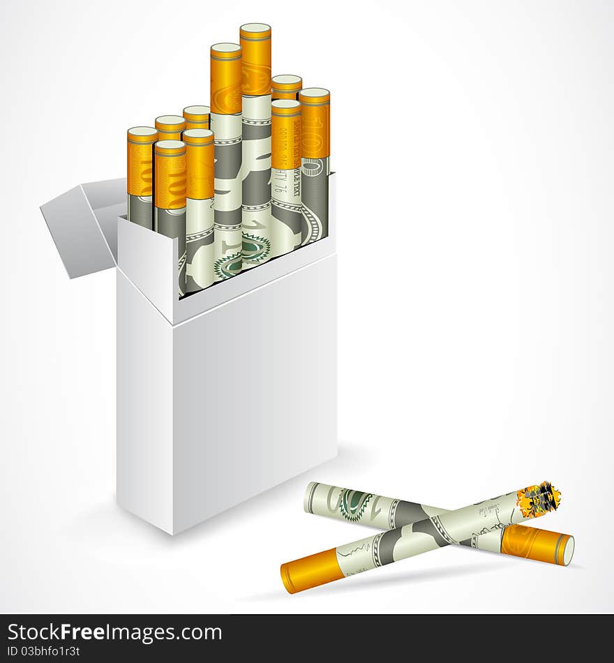 Dollar Cigarette Box