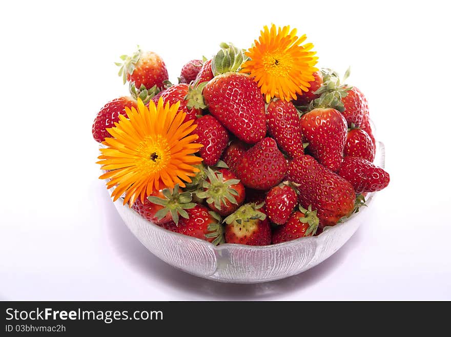 Bowl of strawberries