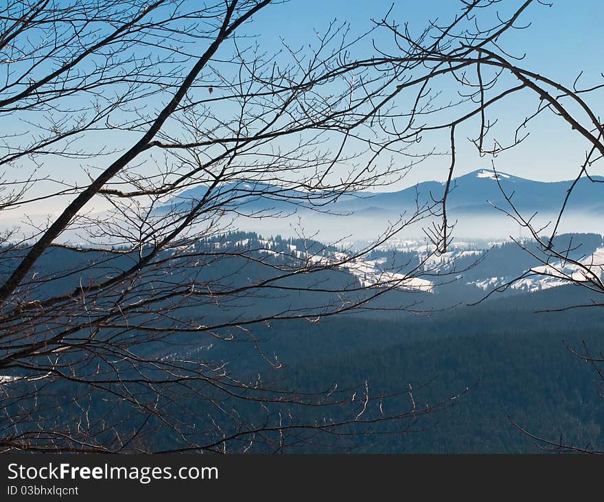 Panorama of mountains