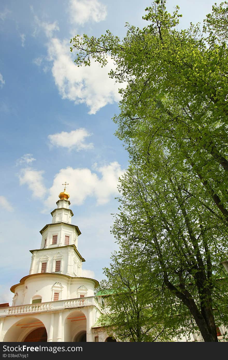 Tower in   New Jerusalem monastery - Russia. Tower in   New Jerusalem monastery - Russia