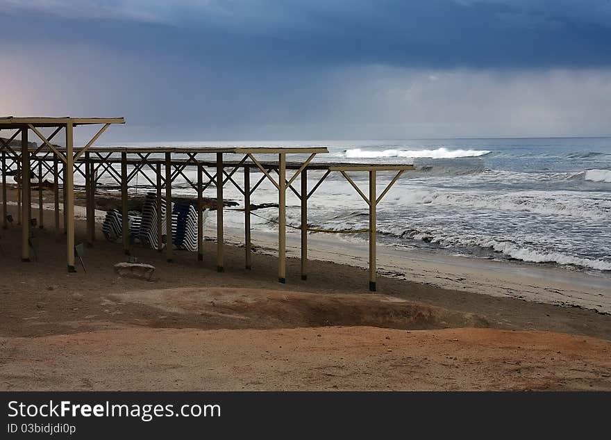 Autumn in the beach