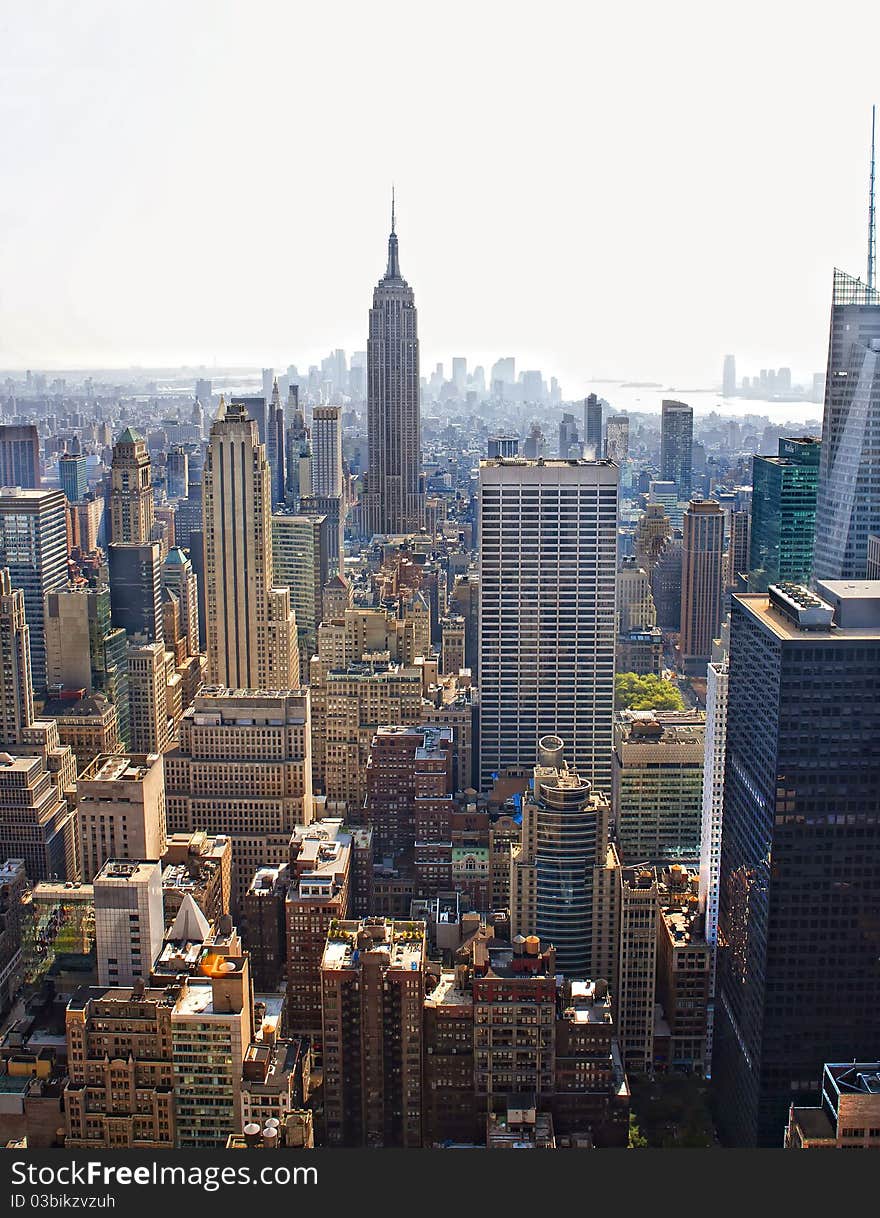 Manhattan skyline. New York City