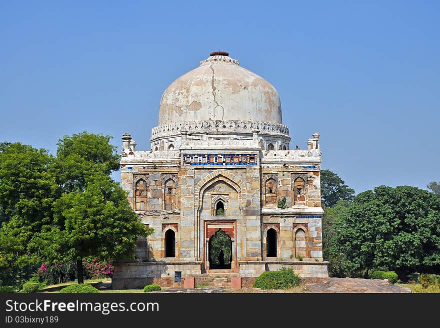 Small temple in the park, picture taken in India. Small temple in the park, picture taken in India.