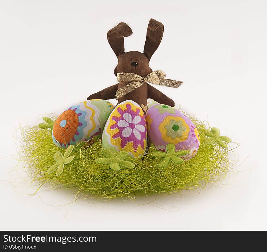 Easter bunny with egg