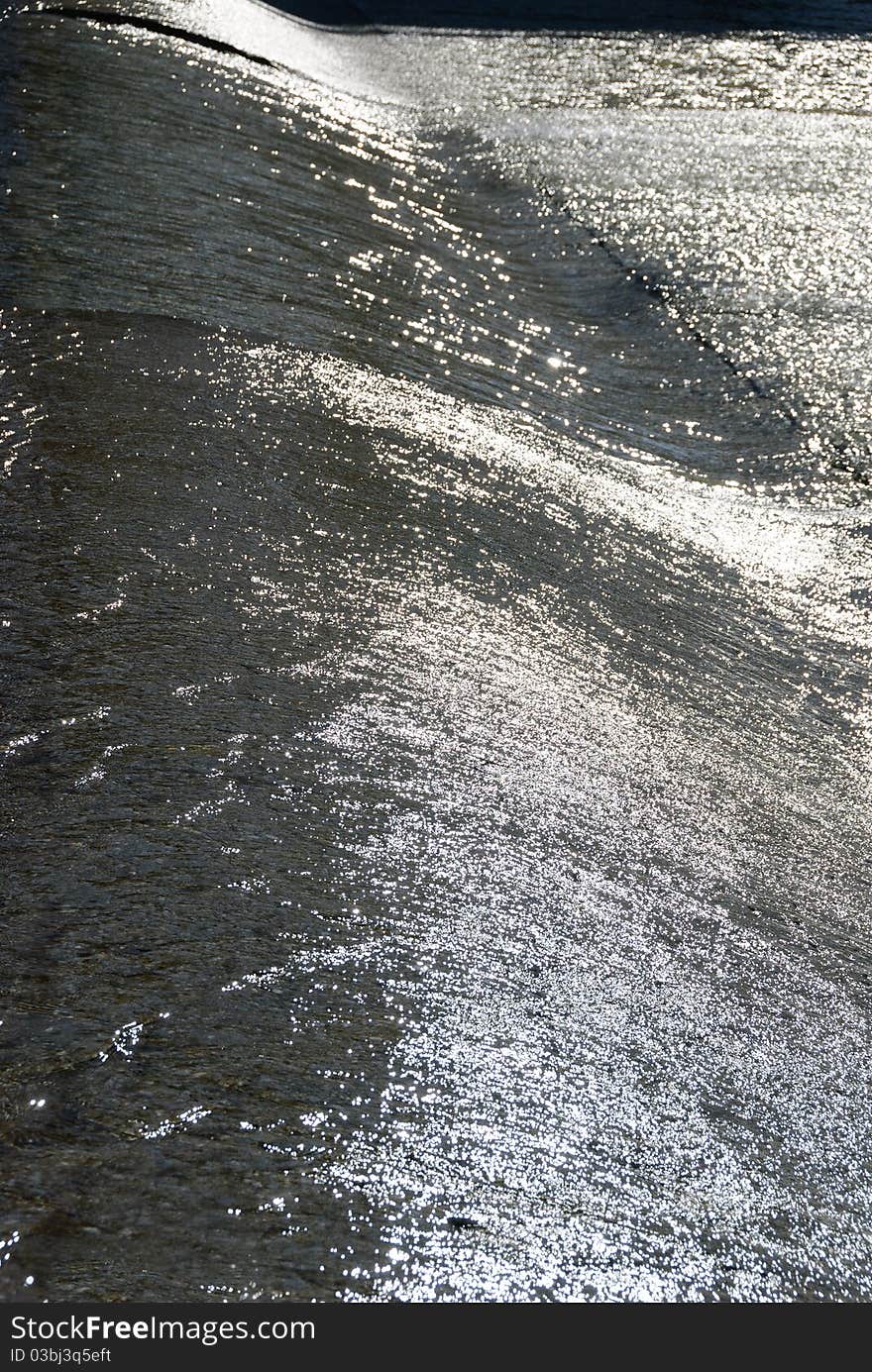 Downslope of a stream in Genoa. Downslope of a stream in Genoa