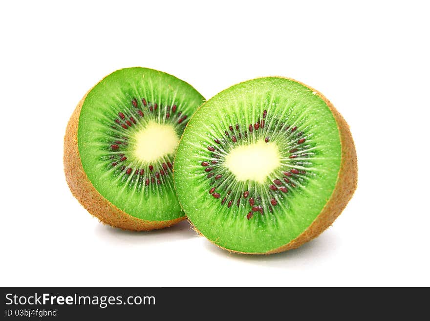 Kiwi isolate on white background. Kiwi isolate on white background