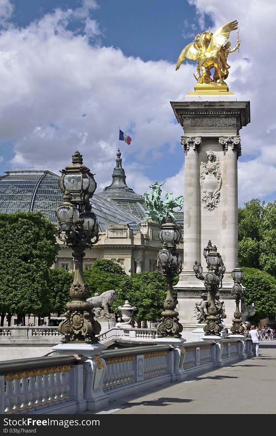 Alexander III bridge in Paris