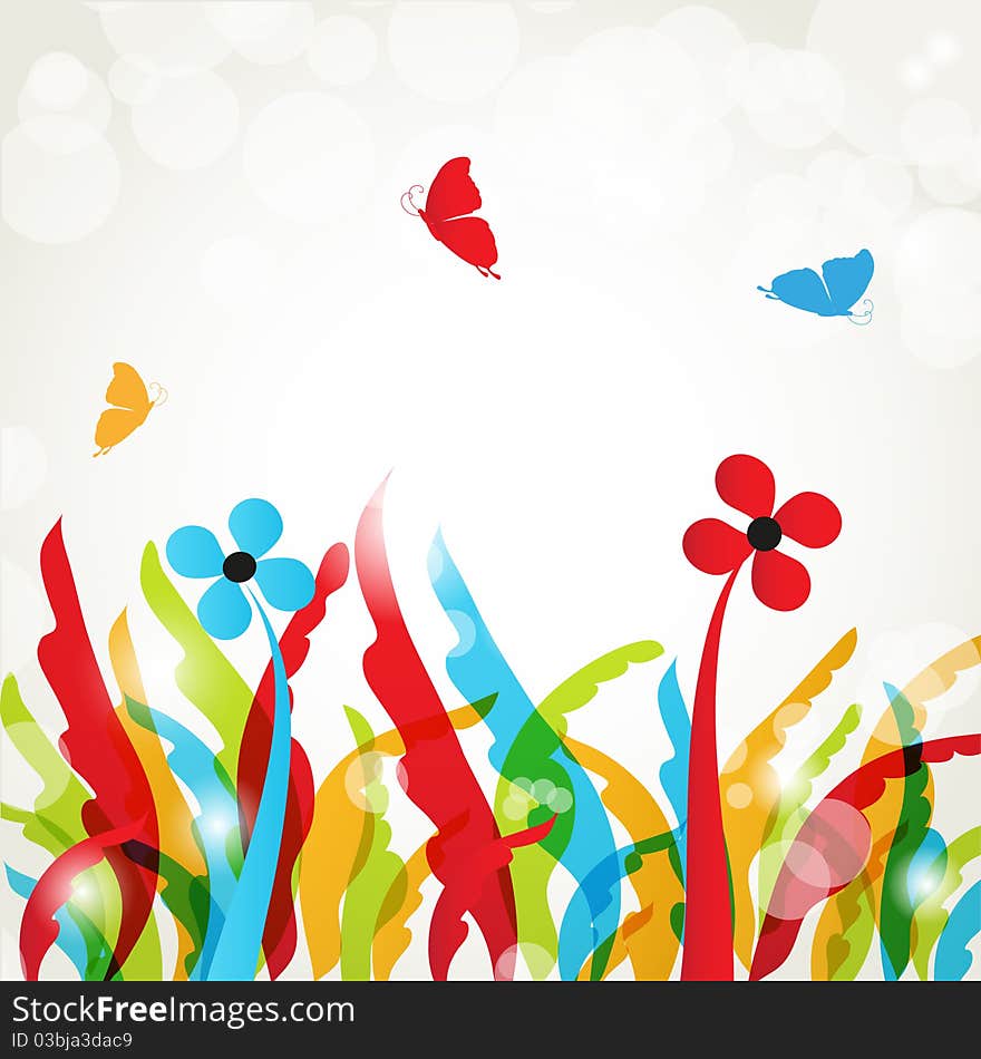 Abstract floral background