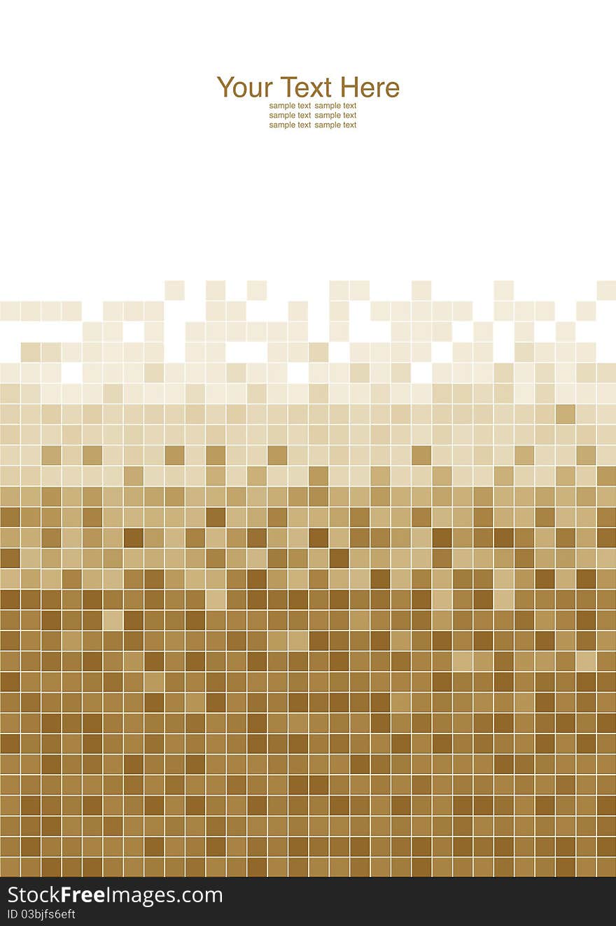 Brown Mosaic Background