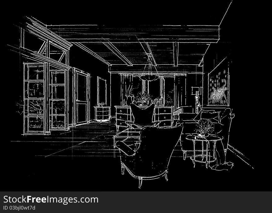 Interior Architecture Construction Landscape Sketc