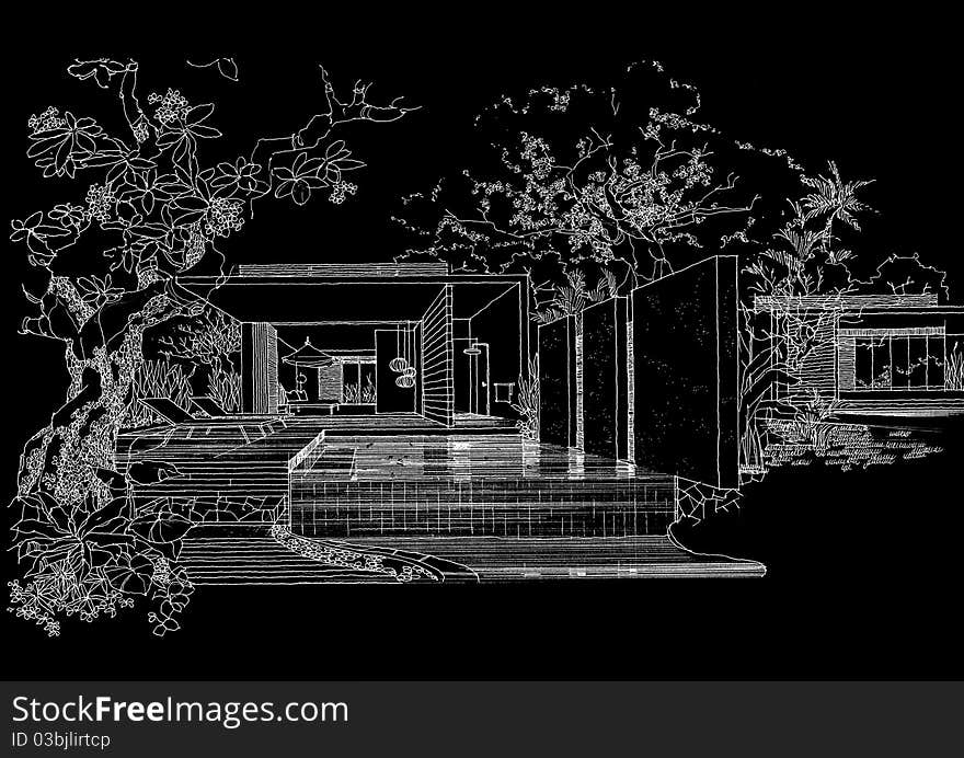 Interior Architecture Construction Landscape Sketch