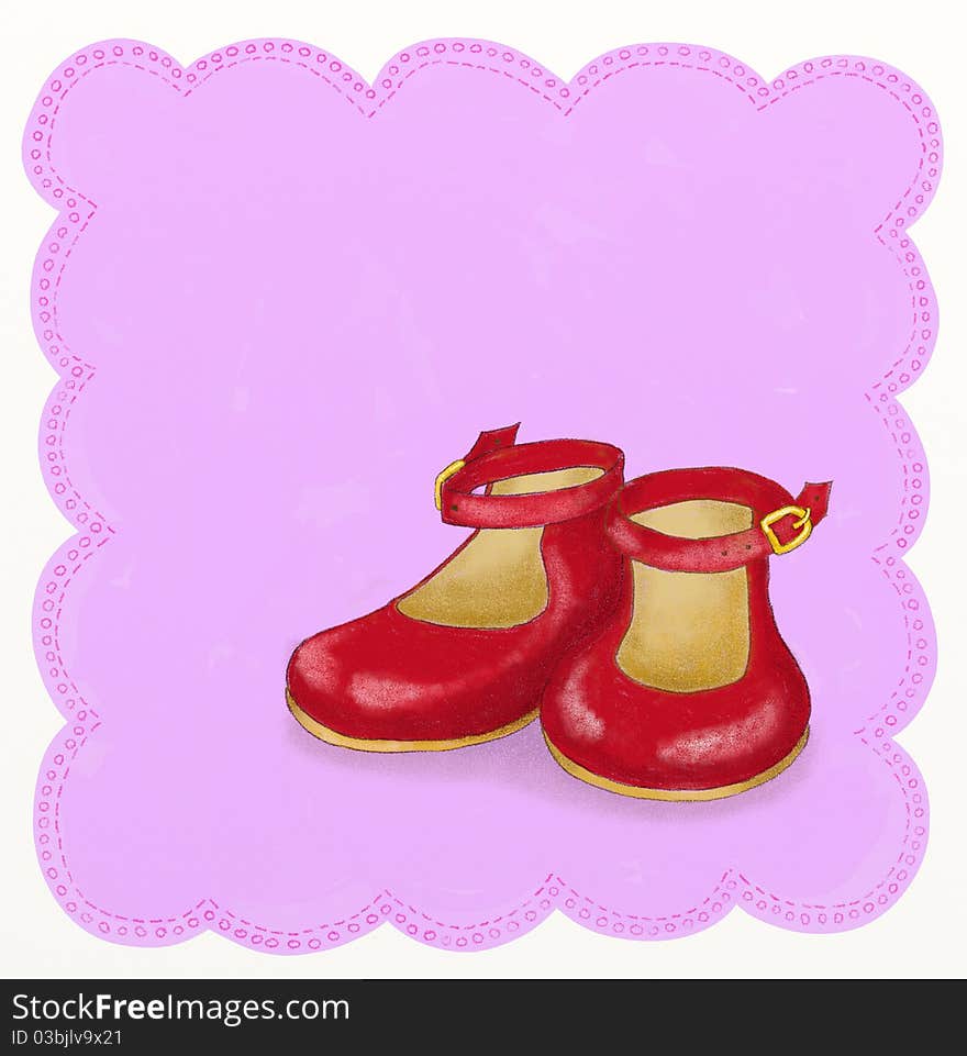 Little girl shoes - Childish style