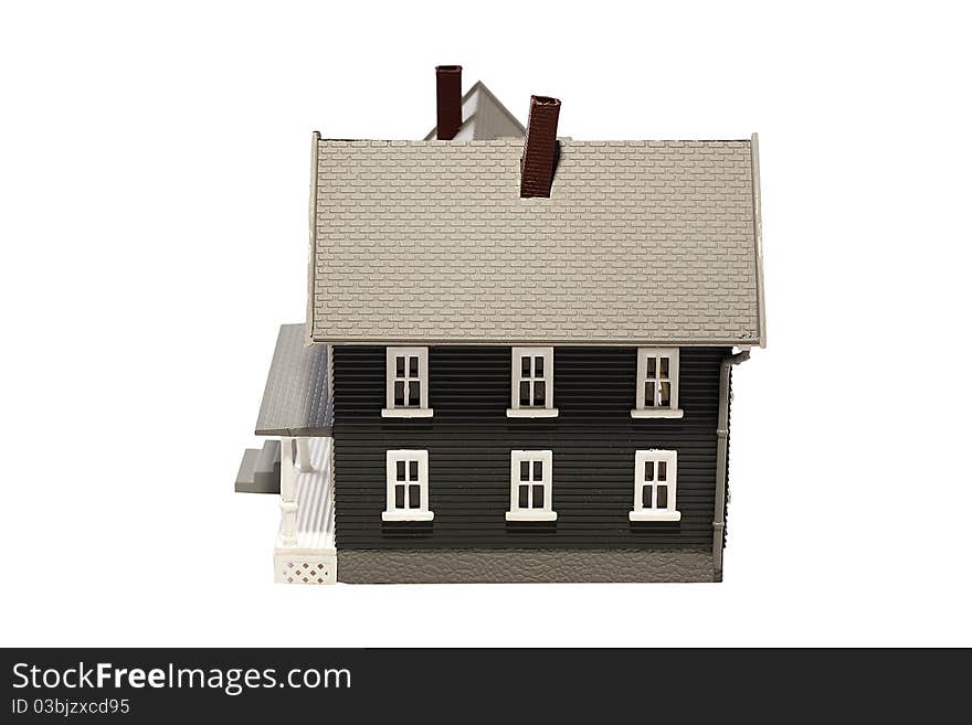 Layout simulating residential building on a white background. Layout simulating residential building on a white background.