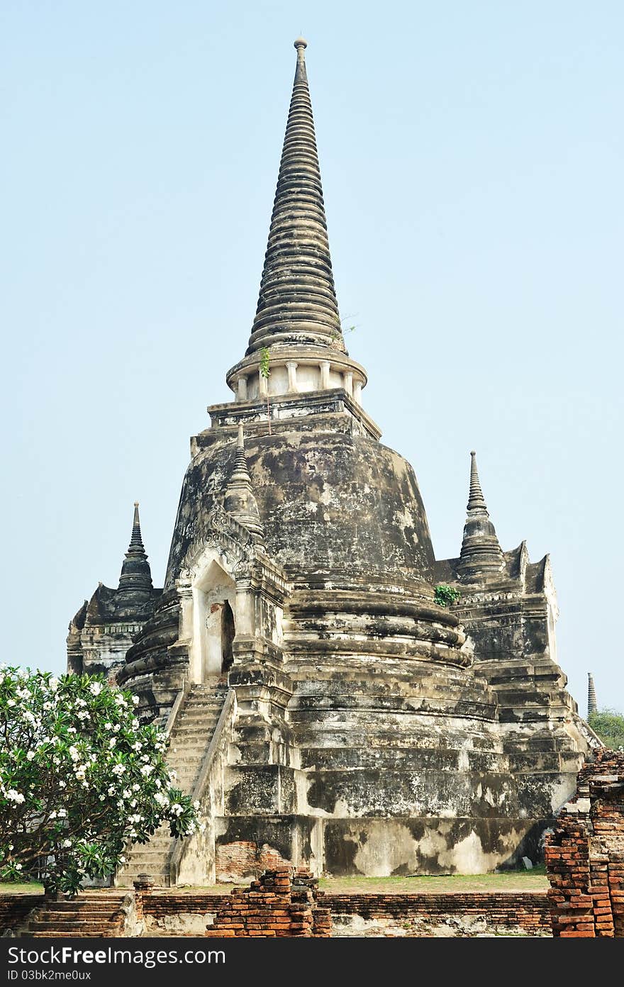 Pagoda in wat phrasisunpeth ayutthaya thailand. Pagoda in wat phrasisunpeth ayutthaya thailand