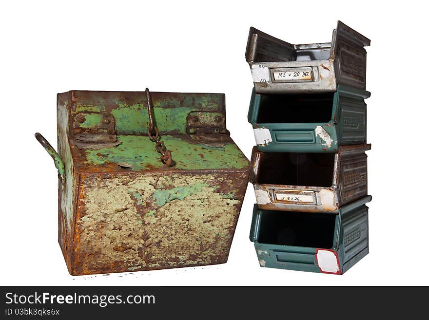 Old vintage containers