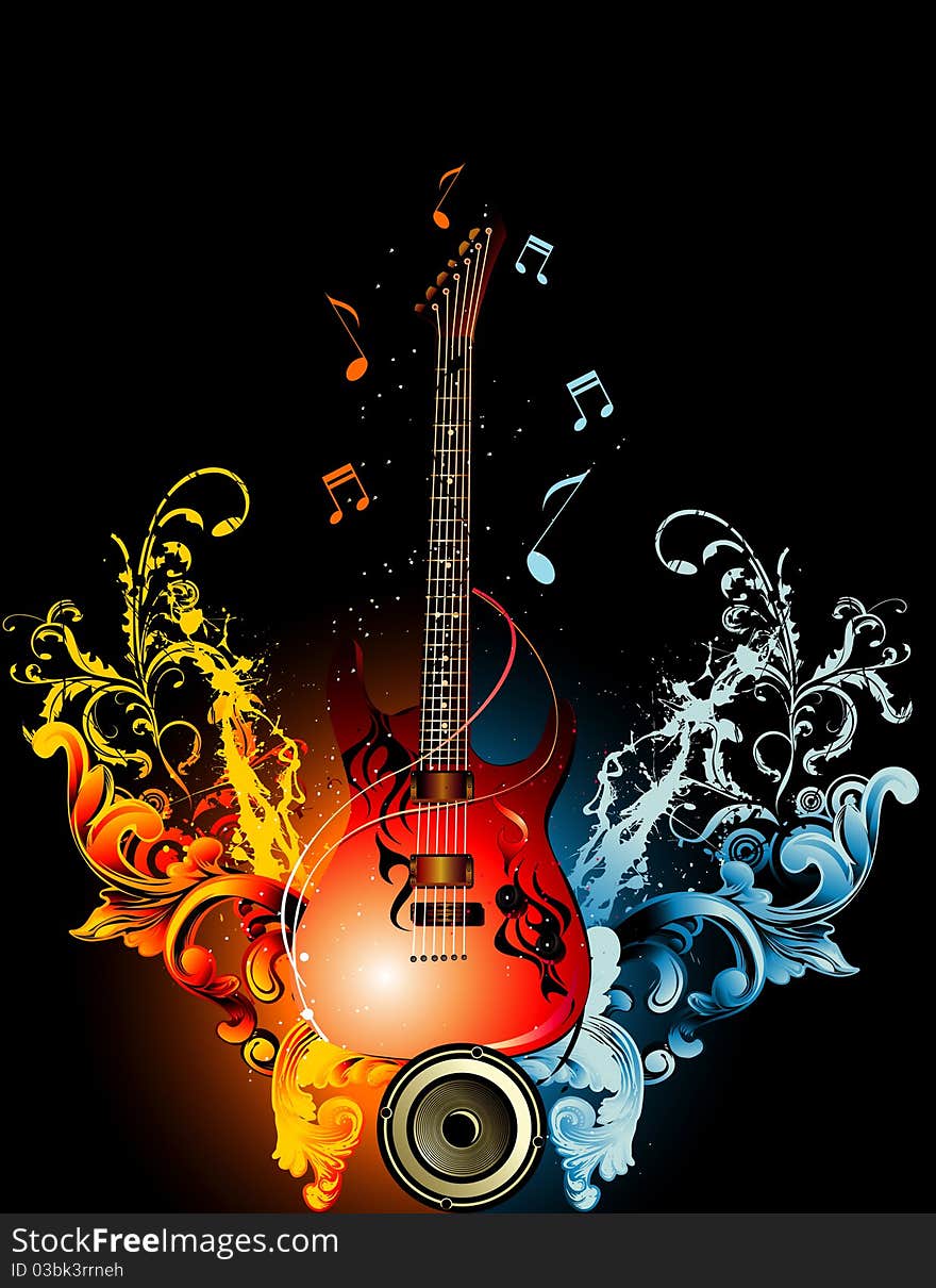 Guitar illustration