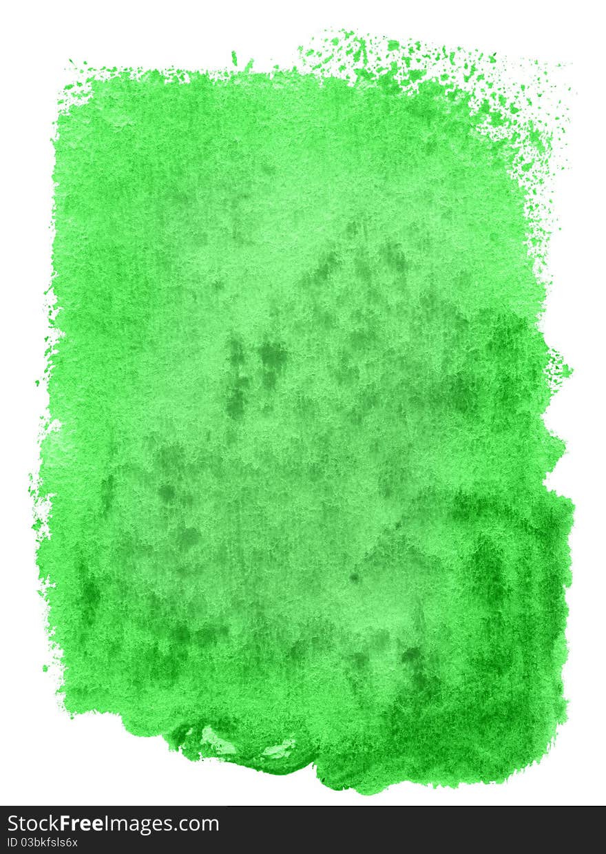 Abstract green watercolor background for your design. Abstract green watercolor background for your design