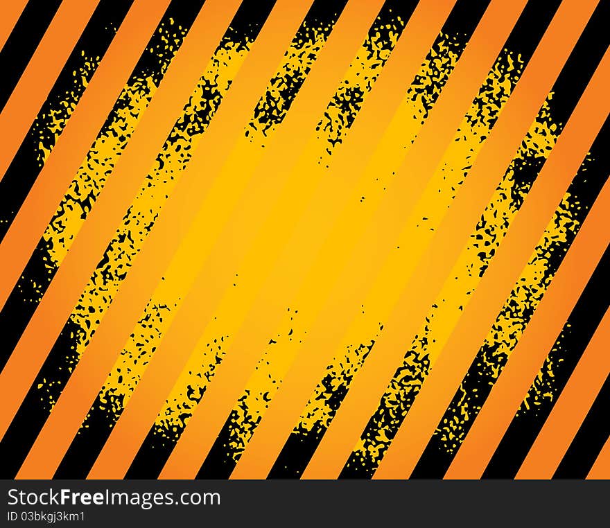 Black and yellow hazard stripes grunge background. Black and yellow hazard stripes grunge background