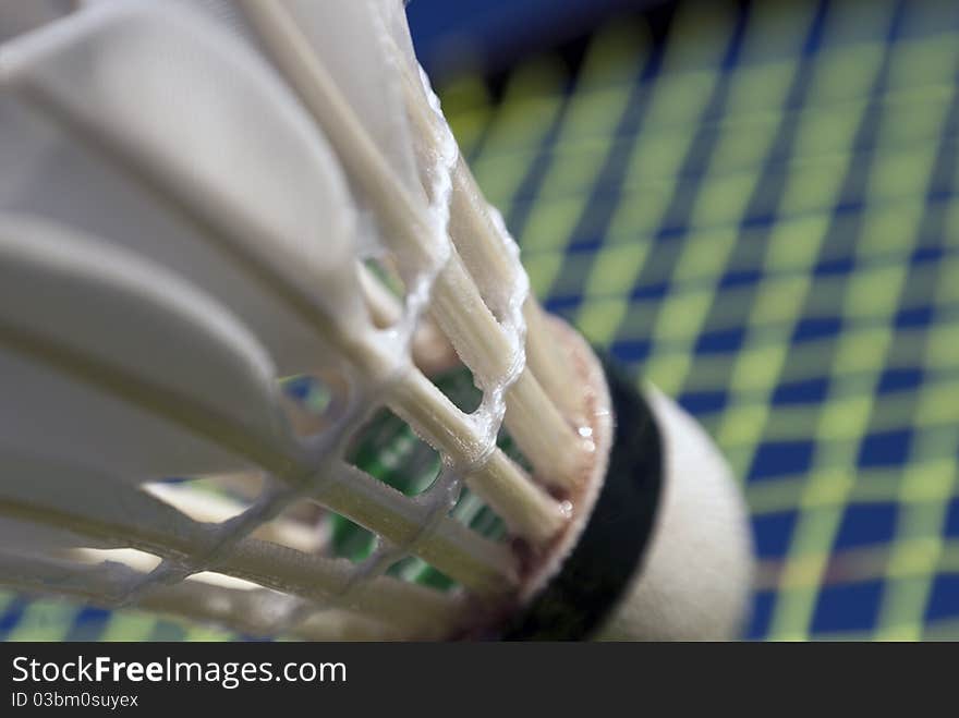 Abstract Badminton Action