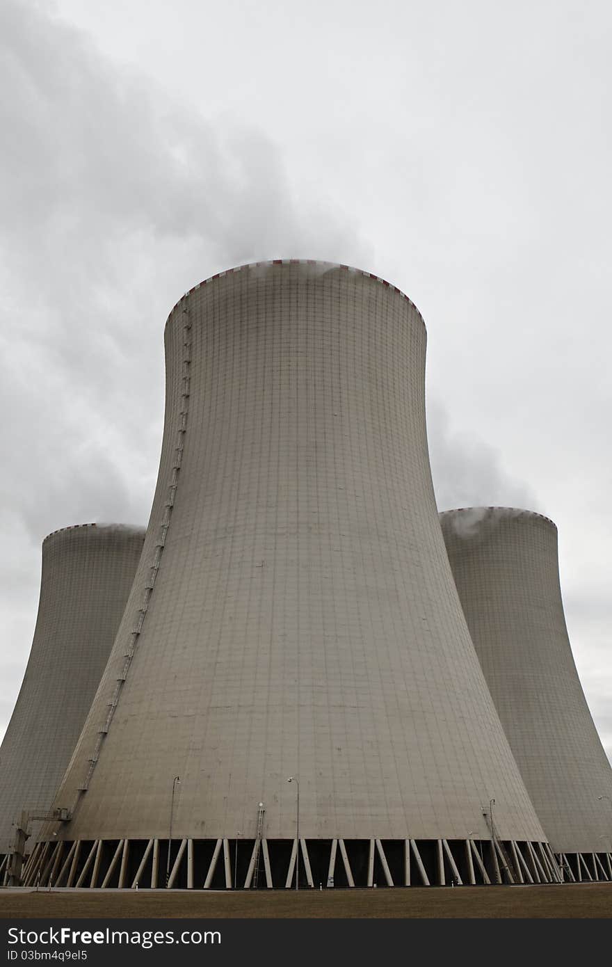 Nuclear power station, Temelin, Czech Republic.