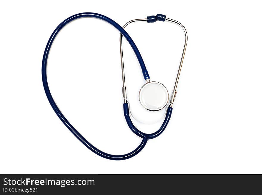 An image of stethoscope on white background