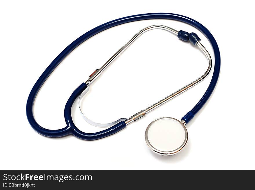 An image of stethoscope on white background