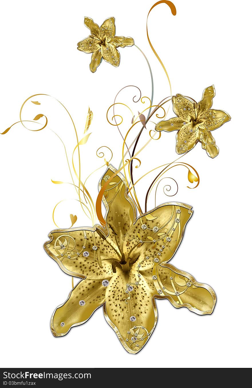 Gold lily