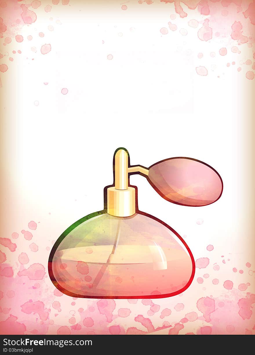 Illustration of perfume