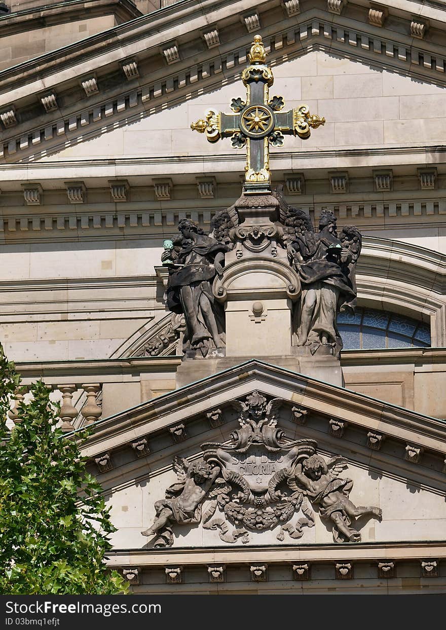 A crucifix at the citizen of Berlin cathedral. A crucifix at the citizen of Berlin cathedral