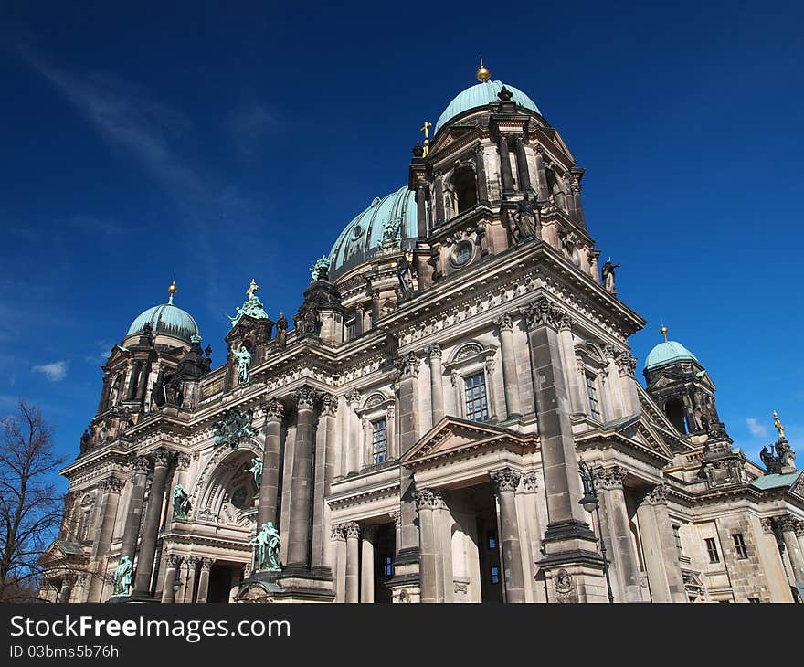 Berlin cathedral in the spring sun