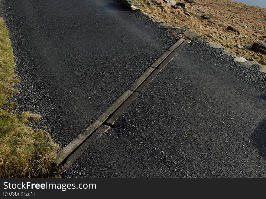 Footpath drainage.