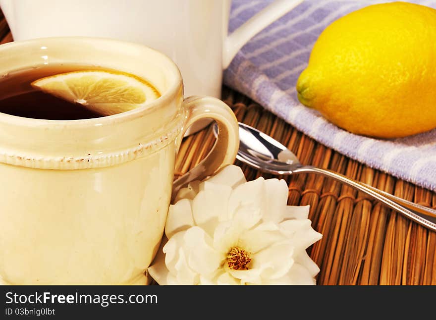 Cup Of Tea With Lemon