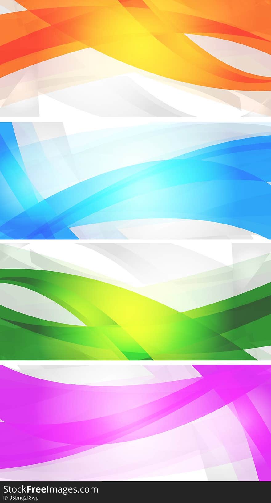 Abstract banners with colourful waves. Eps 10 . Abstract banners with colourful waves. Eps 10