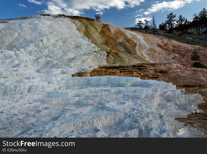 Geological formations in Yellowstone National Park. Geological formations in Yellowstone National Park