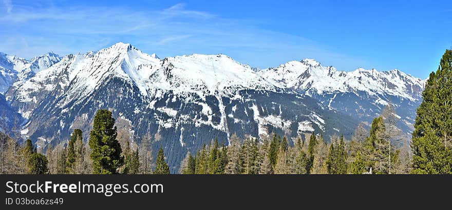 High mountains - Alps in winter. High mountains - Alps in winter