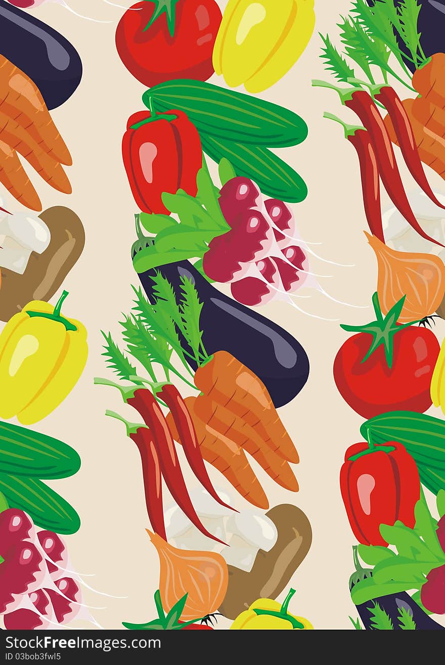 Vegetable Seamless Background