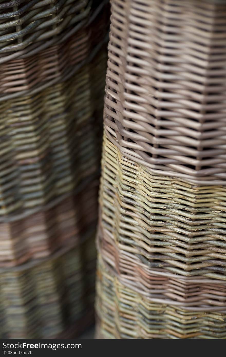 Detail of a weaved basket