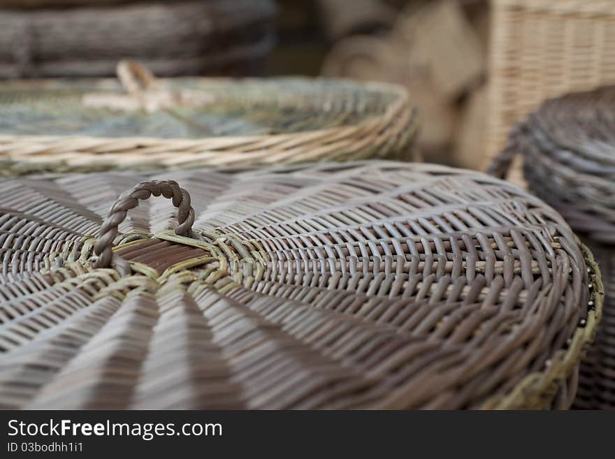 Detail of a weaved basket