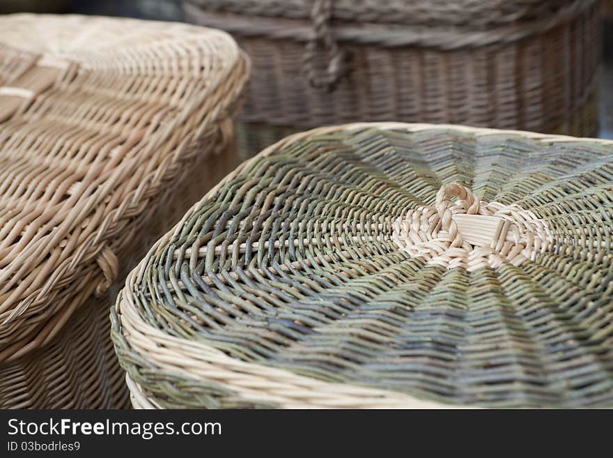 Detail of a weaved basket